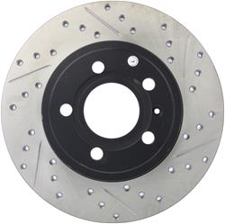 StopTech Drilled and Slotted Brake Rotors for 2001-2009 A4, 2005-2009 A4 QUATTRO - 127.33097L