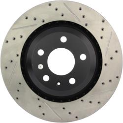 StopTech Drilled and Slotted Brake Rotors for 2005-2011 A6 QUATTRO - 127.33101L