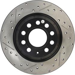 StopTech Drilled and Slotted Brake Rotors for 2006-2011 A6, 2005-2011 A6 QUATTRO - 127.33104R