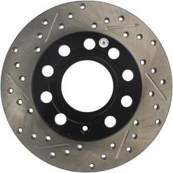 StopTech Drilled and Slotted Brake Rotors for 2001-2008 A4, 2002-2004 A4 QUATTRO - 127.33106R