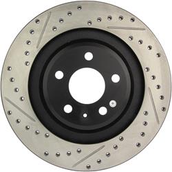 StopTech Drilled and Slotted Brake Rotors for 2010 S4, 2008-2011 S5 - 127.33125R