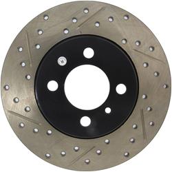 StopTech Drilled and Slotted Brake Rotors for 1984-1985 318I - 127.34010R