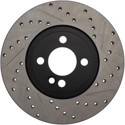 StopTech Drilled and Slotted Brake Rotors for 2007-2015 COOPER - 127.34101L