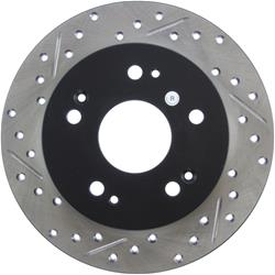 StopTech Drilled and Slotted Brake Rotors for 2006-2015 CIVIC, 2013-2015 ILX, 1997-2001 PRELUDE - 127.40040R