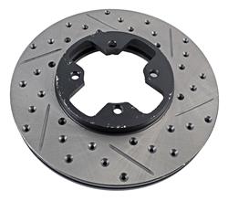 StopTech Drilled and Slotted Brake Rotors for 1984-1986 300ZX - 127.42034L