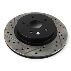 StopTech Drilled and Slotted Brake Rotors for 2015-2023 LEGACY, OUTBACK, 2016-2019 WRX - 127.47037R