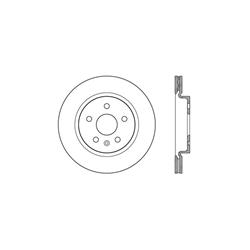 StopTech Drilled Brake Rotors 128.62127R