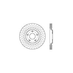 StopTech Drilled Brake Rotors 128.67074R