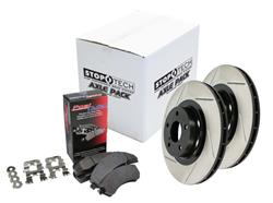 Front Stoptech 938.66013 Street Axle Pack Drilled & Slotted 