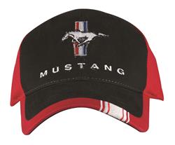 Mustang Embroidered Tri-Bar Logo Cap 75124