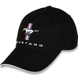 Ford Mustang Tri-Bar Black Cap D7756