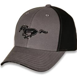 Ford Mustang Gray and Black Pony Cap G1802