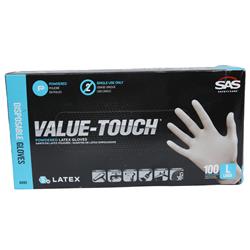SAS Safety Corp. Value-Touch Latex Disposable Gloves SAS-6593