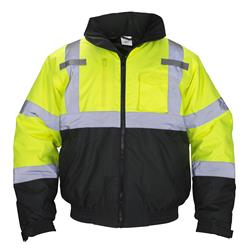 SAS Safety Corp. Hi-Viz Class 3 Hooded Bomber Jackets SAS-690-1508