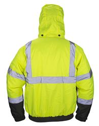 SAS Safety Corp. Hi-Viz Class 3 Hooded Bomber Jackets