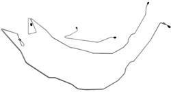 Shafer's Classic Reproductions Brake Lines, Direct Fit FBL447