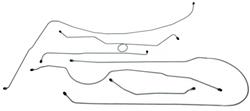 Shafer's Classic Reproductions Brake Lines, Direct Fit FBLK03