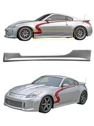 Stillen Side Skirts for 2003-2009 350Z - 1035022