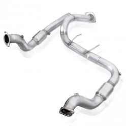 Stainless Works Turbo Downpipes for 2017-2020 F-150 - FTR17DPCAT