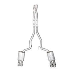 Stainless Works Legend Factory Connect Exhaust Systems with X-Pipes for 2024 MUSTANG - M24QUADXFCL