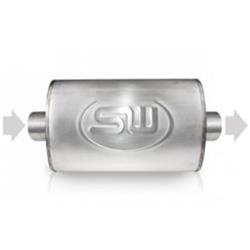Stainless Works Turbo Chambered 304 Stainless Steel 2.25 Inch Muffler TM4C22C22C