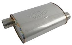 Stainless Works Turbo Chambered 304 Stainless Steel 2.5 Inch Muffler TM5C25O25OPS