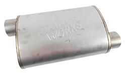 Stainless Works Turbo Chambered 304 Stainless Steel 3 Inch Muffler TM5C3O3OPS