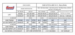 Summit Racing Equipment® Pro SBC LS Firing Order Solid Roller Cams SUM-1275