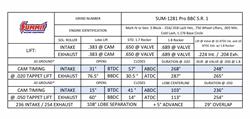 Summit Racing Equipment® Pro BBC LS Firing Order Solid Roller Cams SUM-1281