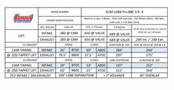 Summit Racing™ Pro BBC Tight-Lash LS Firing Order Solid Roller Camshafts SUM-1284