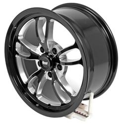 Summit Racing™ Venom Black Milled Wheels 17x8