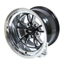 Summit Racing™ Venom Black Milled Polished Lip Wheels 15x10