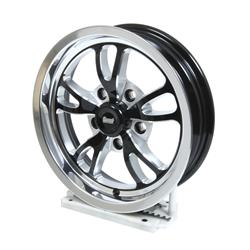Summit Racing™ Venom Black Milled Polished Lip Wheels 15x4