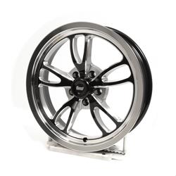 Summit Racing™ Venom Black Milled Polished Lip Wheels 17x4.5