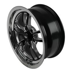 Summit Racing™ Venom Black Milled Polished Lip Wheels 17x7