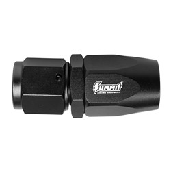 Summit Racing™ Hose End Straight -6 AN to Female -6 AN Aluminum Black Anodized SUM-220690B