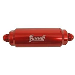 Summit Racing™ Inline Billet 100 Microns Fuel Filter with -8 AN Inlet Size SUM-230118R