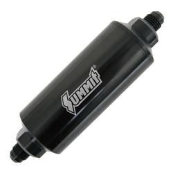 Summit Racing™ Inline Billet 100 Microns Fuel Filter with -6 AN Inlet Size SUM-230124B