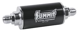 Summit Racing™ Inline Billet 100 Microns Fuel Filter with -6 AN, -8 AN, -10 AN Inlet Size SUM-230128