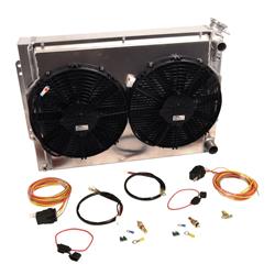 Summit Racing™ Pro LS Swap Aluminum Radiator and Fan Combo Kits SUM-381442-KIT1