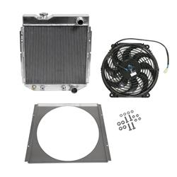 Summit Racing™ Performance Fit Aluminum Radiator and Fan Combos SUM-384005-KIT1