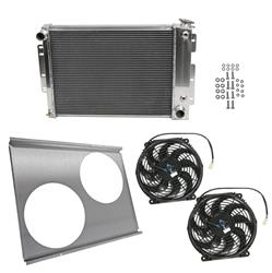 Summit Racing™ Performance Fit Aluminum Radiator and Fan Combos for 1967-1969 CAMARO, FIREBIRD - SUM-384019-KIT1