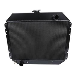 Summit Racing™ Performance Fit Black Aluminum Radiators SUM-384025-B