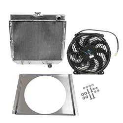 Summit Racing™ Performance Fit Aluminum Radiator and Fan Combos for 1967-1970 COUGAR, MUSTANG - SUM-384050-KIT1