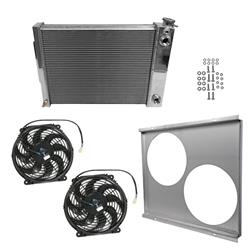 Summit Racing™ Pro LS Conversion Radiator and Fan Combos for 1967-1969 CAMARO, FIREBIRD - SUM-384068-KIT1