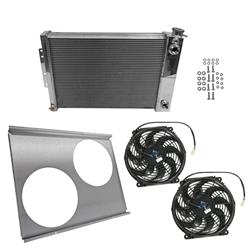 Summit Racing™ Pro LS Conversion Radiator and Fan Combos for 1967-1969 CAMARO, FIREBIRD - SUM-384072-KIT1