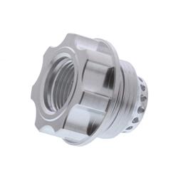 UPR Billet Aluminum Oil Cap Breather Filter For Holley LS Style Valve Covers – CNC Machined, Silver