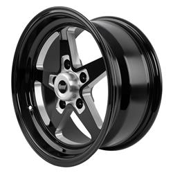 Summit Racing™ Warrior R/T Black Machined Wheels 15x7