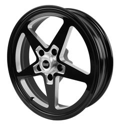 Summit Racing™ Warrior R/T Black Machined Wheels 17x4.5