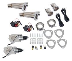 Summit Racing™ Complete Electric 2.25 Inch Exhaust Cutouts Kit SUM-670111-2